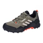 adidas Men's Terrex AX4 Hiking Shoes, Olive strata/Wonder Beige/core Black, 9.5 UK