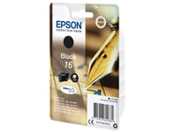 Epson 16 - 5.4 Ml - Svart - Original - Bläckpatron - För Workforce Wf-2010, 2510, 2520, 2530, 2540, 2630, 2650, 2660, 2750, 2760