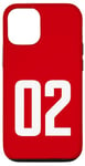 iPhone 12/12 Pro Number 02 in white pocket style version Case