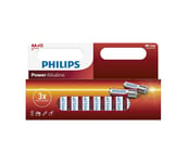 Philips LR6P12W/10 - 12 kpl Alkaliparisto AA POWER ALKALINE 1,5V 2600mAh