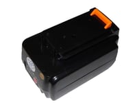 Battery for Black & Decker 40V MAX 24 inch Cordless Hedge Trimmer 1.5Ah 36V