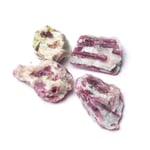 Rough Pink Tourmaline With Quartz  ±250 Gr ±4-6 Cm