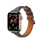 Apple Watch Ultra 2 49mm Smalt armband i äkta läder, svart