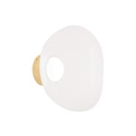 Tom Dixon Melt Surface mini plafond/vägglampa opal/guld