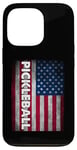 iPhone 13 Pro Pickleball American Flag USA Pickle Ball Player Patriotic Case