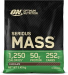 Optimum Nutrition Serious Mass Protein Powder with Creatine, Glutamine, 25 Vitam