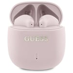 Guess TWS In-Ear Hörlurar Bluetooth Printed Classic Logo - Rosa