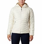 Columbia Powder Lite Hooded Jacket, Doudoune À Capuche Femme, Chalk, Taille XS