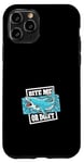 Coque pour iPhone 11 Pro Mordez-moi ou ne martelez pas un requin amateur de baleines blanches