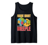 Board Game Lover Tabletop Game Night With My Meeple Tank Top