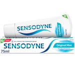 Sensodyne Toothpaste Daily Care, Sensitive Toothpaste for Sensitive Teeth, Original Mint, 75ml