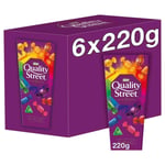 Nestle Quality Street Milk Chocolate Toffees Multi Cartons Case Gift Pack 6x220g