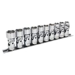 SEALEY ak2710 Joint universel Socket Set 3/20,3 cm SQ 6pt Disque WallDrive 10 pièces métrique