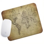 UK Seller Anti-Slip Gaming Mouse Pad Mat PC Laptop Vintage Retro World Map