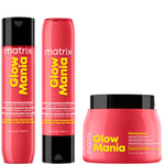 Glow Mania Colour Protecting Shampoo, Conditioner, & Mask Trio for Coloured Hair