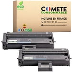 COMETE CONSOMMABLE SP200 407254 Pack de 2 Toner compatible avec RICOH 407254 TYPESP201HE Noir pour imprimante Aficio SP SP200 SP201 SP204...