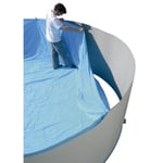 Liner pour Piscine hors sol ovale en PVC TOI - 640x366x120cm - Bleu - Epaisseur 0,60mm - Protection anti-UV