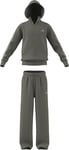 adidas UNISEX KIDS Junior Hooded Fleece Tracksuit 7-8Y