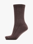 Selected Femme Bobby Wool Sock - Dame - Brun - ONE SIZE