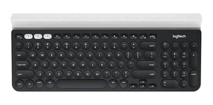 Logitech 920-008028 keyboard RF Wireless + Bluetooth Aluminium, Black