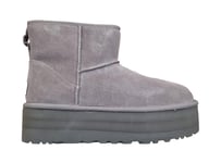 UGG Bottes Femme Classique Mini Platform Gris