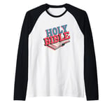 Nice Holy Bible Costume for Man and Woman Raglan Baseball Tee