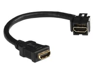 Schneider Electric Hdmi Keystone Till Hdmi Honförlängningskabel, Hdmi V2.0, Längd 20 Cm