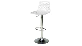 Tabouret de bar GROOVE coloris blanc