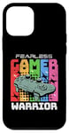 Coque pour iPhone 12 mini Thème de jeux vidéo Fearless Gamer Funny Gaming Quotes