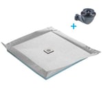 Receveur de douche à carreler standard 120 x 120 cm x 4 mm