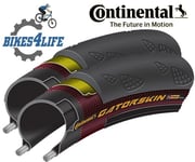 2  Continental Gatorskin Wired Tyres 700 x 28c Plus Rim Tape 16mm