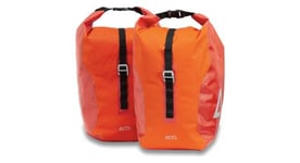 Paire de sacoches de porte bagages acid city 20 2 rt smlink 40l  2x20l  rouge orange flame