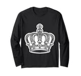 Royal Crown Illustration Elegant and Regal Art Design Long Sleeve T-Shirt