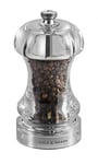Cole & Mason 145 Pepper Mill, Adjustable Precision+ Grind Mechanism, Traditional Capstan Shaped Pepper Grinder, Acrylic, 115 mm
