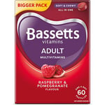 Bassetts Multivitamins Raspberry & Pomegranate Flavour Soft & Chewies Adult - 60