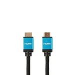 D2 Diffusion Câble HDMI mâle/mâle 2.1 en Nylon tressé - 5m - Compatible 8K/60Hz - 4K/120Hz