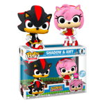 Funko POP Shadow & Amy Flocked 2-Pack EXC - Sonic The Hedgehog - Figurine Vinyle