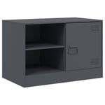 Meuble TV anthracite 67x39x44 cm acier - Prolenta Premium