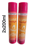 2 x LOREAL Paris Elvive Dream Lengths Air Volume Dry Shampoo Compressed 2x200ml