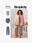 Simplicity Plus Size Jacket, Top and Trousers Sewing Pattern, S9269