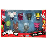 Bandai - Miraculous - Pack de 8 kwamis – Collection de Mini-Figurines Miraculous - Coffret 8 Kwamis - Figurines Petits Personnages Mignons Miraculous Ladybug - Jouet Enfant 4 Ans et + - P50532