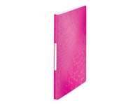 Leitz Wow - Displaybok - 40 Rom - For A4 (210 X 297 Mm) - Kapasitet: 80 Ark - Metallisk Rosa