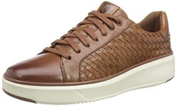 Cole Haan Homme Grandprø Topspin Lux Baskets tissées, Camel/Ivoire Britannique, 44.5 EU