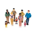 Miniland Various World Families - Set of 9 Hand Painted Dolls