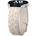 Bracelet Silicone pour Garmin Vivoactive 5/3/Venu 2 Plus/Venu Sq 2, 20mm Sport Leopard Bracelets de Remplacement pour Garmin Vivomove 3/Style/Luxe/HR, Forerunner 245/645 Music