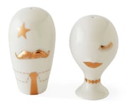 Jonathan Adler Gilded Mr&Mrs Muse Salt-&-Pepper-sett