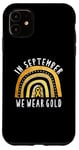 iPhone 11 Childhood Cancer Awareness Rainbow In September We Wear Gold Case