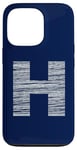 Coque pour iPhone 13 Pro Lettre H de l'alphabet