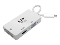 Eaton Tripp Lite Series USB Type-C (USB-C) to HDMI/DVI/VGA All-in-One Converter Adapter, Thunderbolt 3 Compatible, Ultra HD 4K x 2K (3840 x 2160) @ 30 Hz, USB C, USB Type C - Adaptateur vidéo...