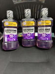 Listerine Total Care Mouthwash 10 in 1 Benefits - Clean Mint 600 ml - Pack of 3